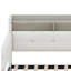 Lit de jour peu encombrant avec lit gigogne escamotable et repose-pieds avec rangement-127333658