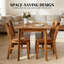 Ensembles de table de salle à manger en bois robuste avec chaises, style maison de campagne pour les réunions de famille