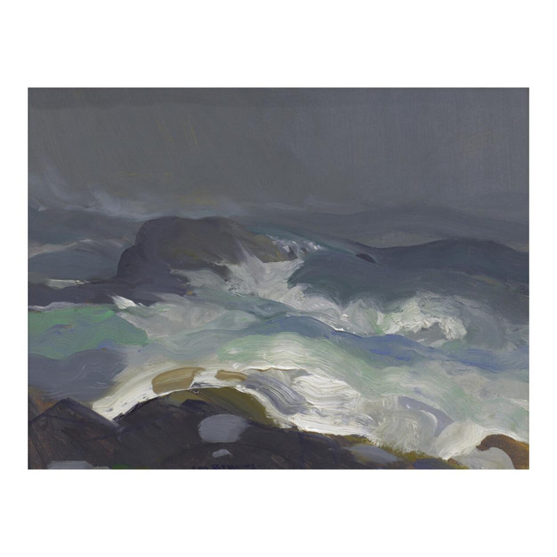 «Sea in Fog» par George Wesley Bellows - Impression giclée, H 16 po x l 20 po