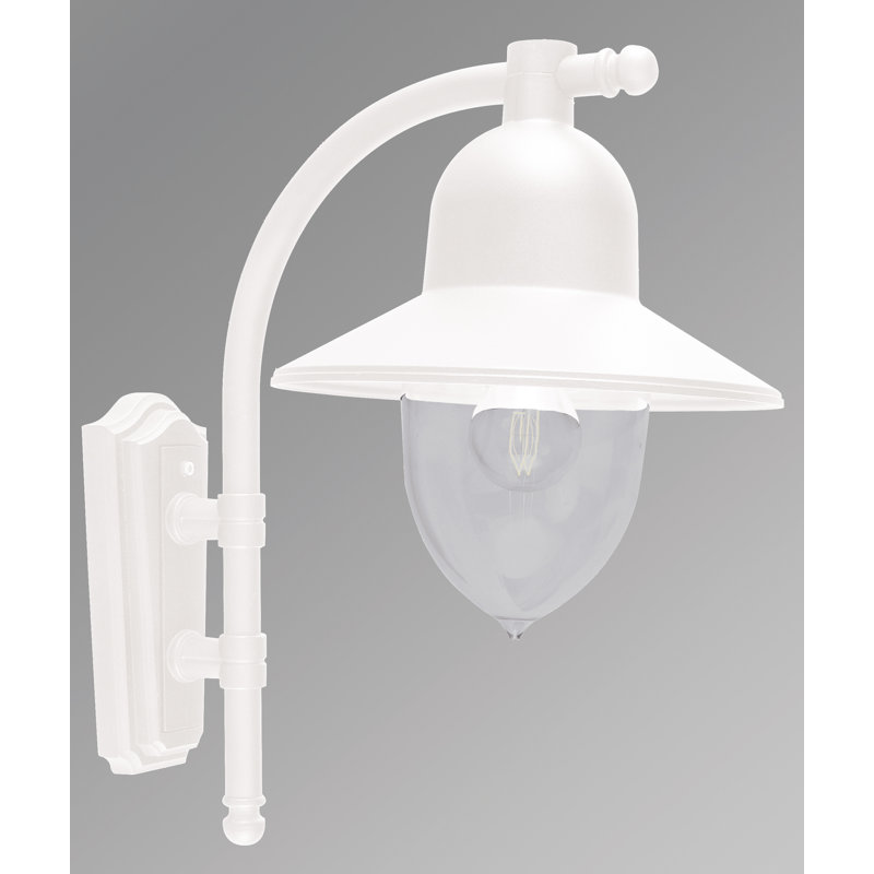 Wellman Black/Black/Gold/Green/Gold/Verdigris/White Outdoor Barn Light, White