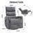 Heat Massage Manual Recliner Chair With Rocker And Swivel In Fabric For Living Room-706367122