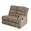 Ensemble de canapé inclinable en U brun