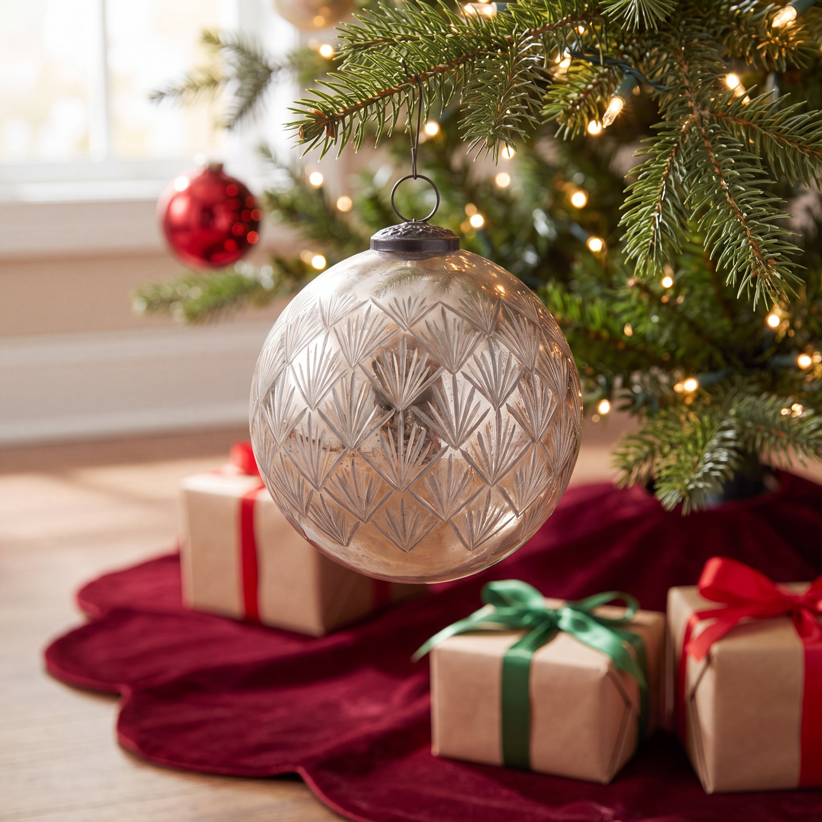 Handmade Bauble, 6.25" H x 5.75" W x 5.75" D