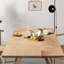 Table de salle à manger rectangulaire en bois de frêne-1148092403