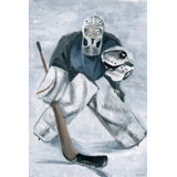Bory Ice Hockey Goaltender Print on Wrapped Canvas