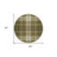 Tapis intérieur lavable rond 8 pi