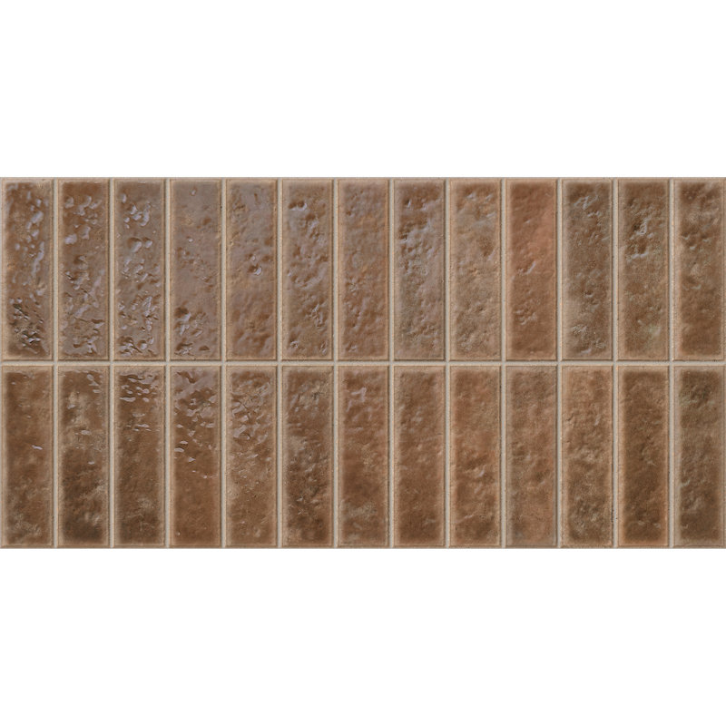 Spanish Villora 12" x 24" Glazed Porcelain Wall Tile (5 PCS, 10.76 Sq. Ft./Case), Brown