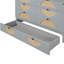 Space Grey Bed With Versatile Drawer & Charging Access Ample Space For Saving And Organizing Drawer, Outlets-1269549142