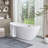71" x 33" Freestanding Soaking Acrylic Bathtub-73719600