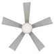Wynd 5 - Blade Outdoor /Indoor Smart Ceiling Fan with Remote Control and LED Light Kit Included, Works With Alexa and iOS or Android App