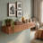 Rustic Solid Wood Fireplace Mantel Shelf,wall-mounted Floating Shelf For Home Decor