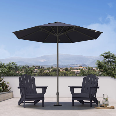 Parasol de table semi-automatique pour l'extérieur