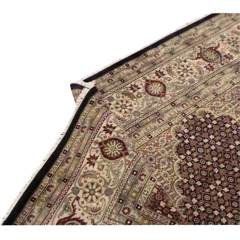 Handmade Silk and Wool Area Rug