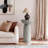 Sleek Cylinder Sandstone Side Table-621090169