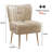 Accent Side Chair With Gold Legs-555640031