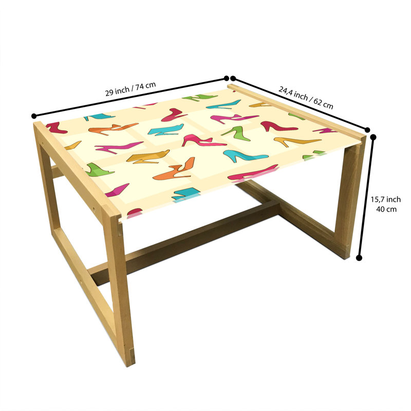 Jaak Sled Coffee Table, 40cm H x 74cm W x 62cm D