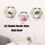 Étagères murales flottantes hexagonales murales, solution de rangement moderne pour la chambre à coucher et le salon, tablettes simples en bois d'ambiance rustique noire de 3 po, décor de cuisine idéal