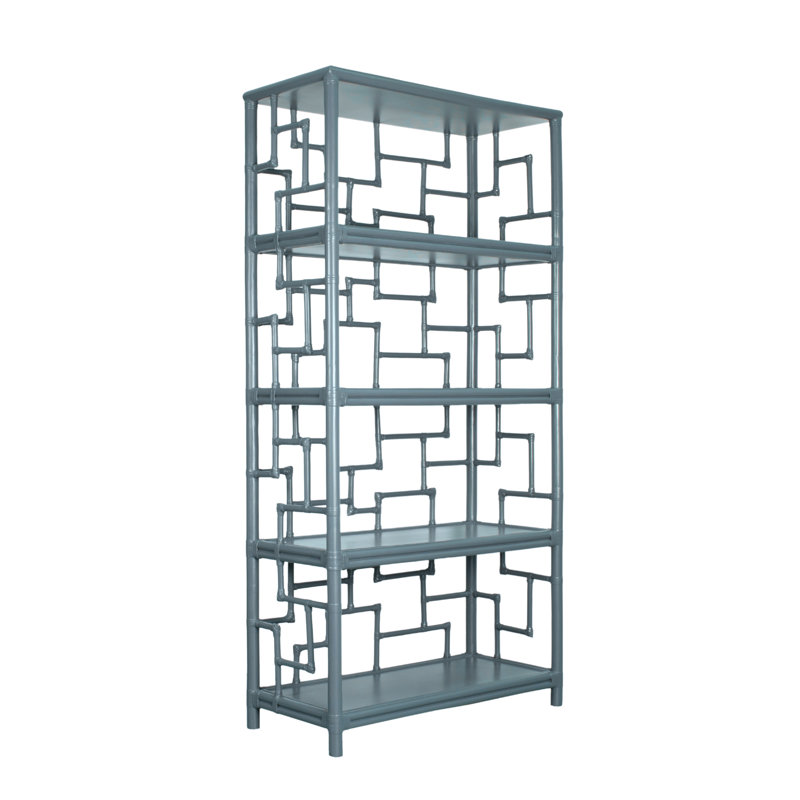 Tibet 72"H x 36"W Bookcase, Regatta Blue