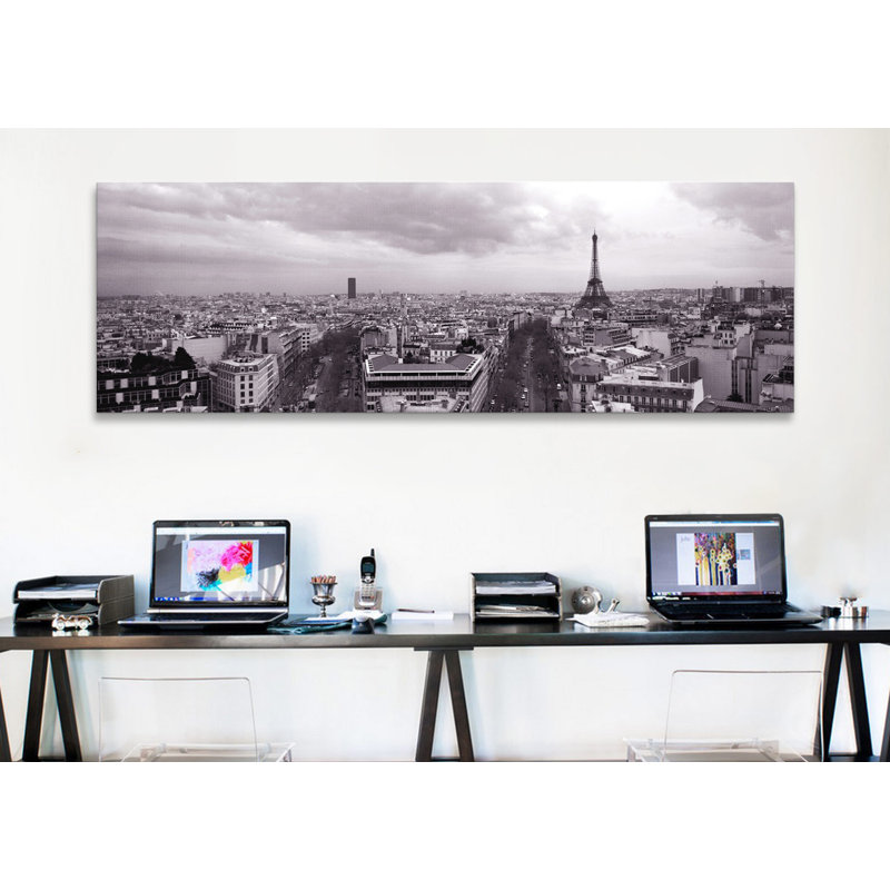 «Tour Eiffel, Paris, France», reproduction de photo sur toile, H 20 po x l 60 po x P 1,5 po, Toile avec cadre noir