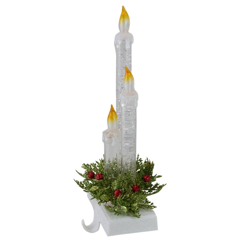 Porte-chaussette de Noël à DEL 9 po