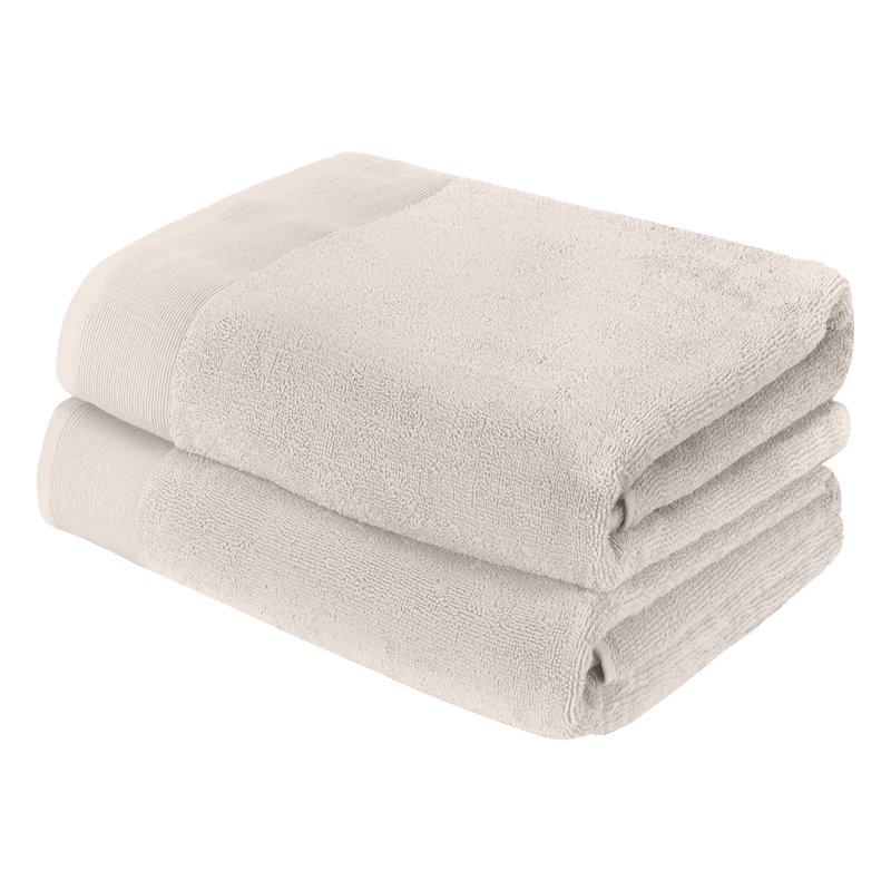 Harbison Cotton Plush Bath Towel, Cream