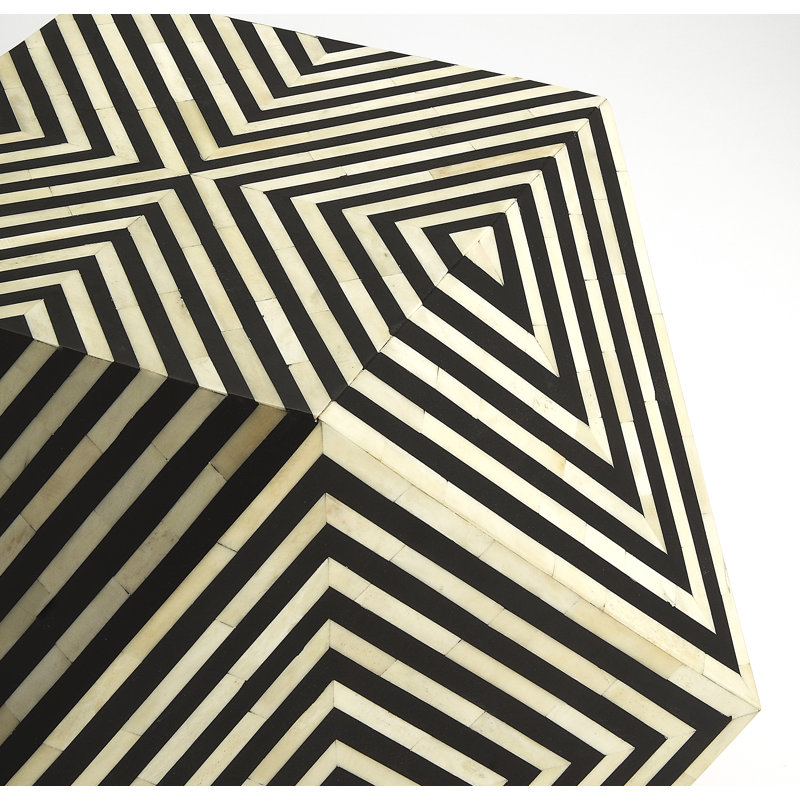 Zanzibar Bone Inlay Side Table