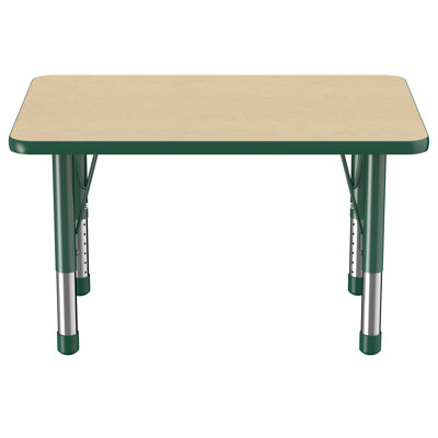 Table d'activité rectangulaire à hauteur ajustable avec moulures en T