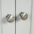 Grey Triangle Bathroom Storage Cabinet With Adjustable Shelves-852862198