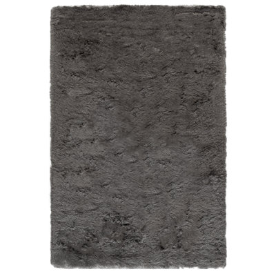 Cimah Shag Hand Tufted Performance Solid Color Rug