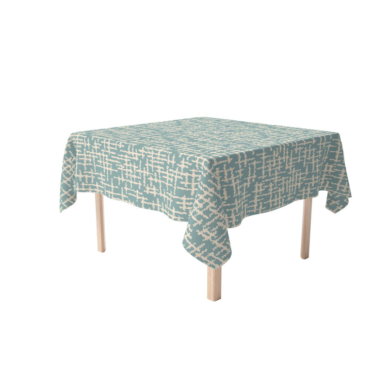 Square Tablecloth, 100% Cotton, 52X52", Abstract Sketch