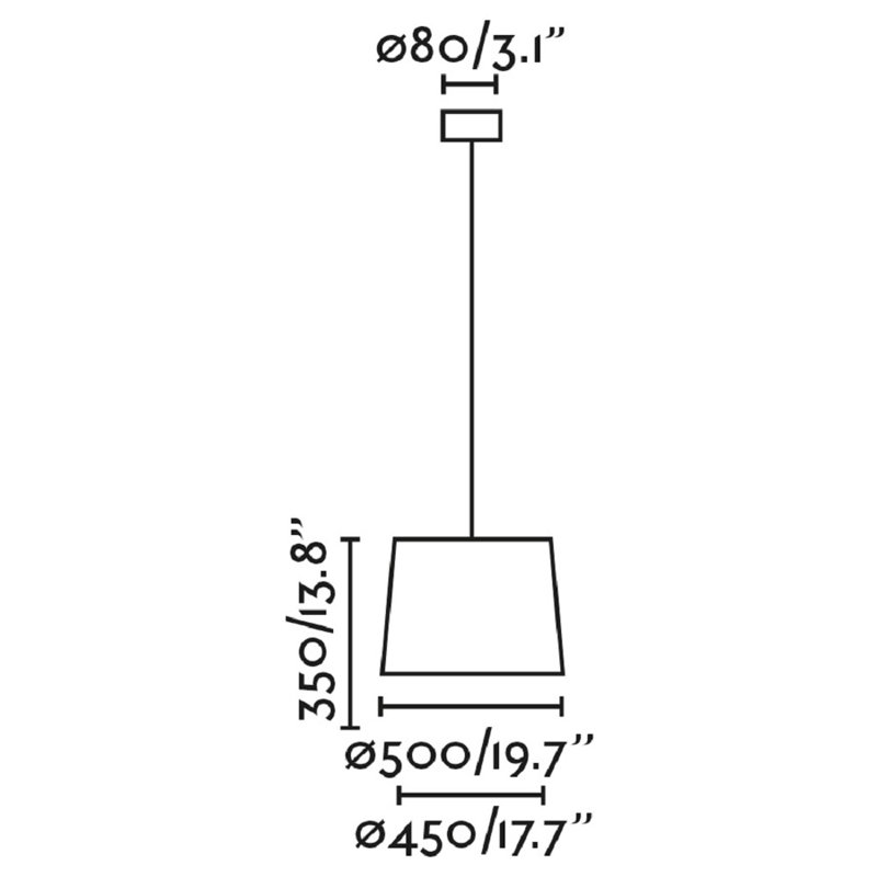 Luminaire suspendu Conga, Blanc