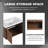 Easy Assembly 30" Bath Vanity with Waterproof Resin Countertop Sink-395595795