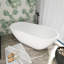 Baignoire de trempage autoportante en acrylique 63 po. X 29 po. Blanche