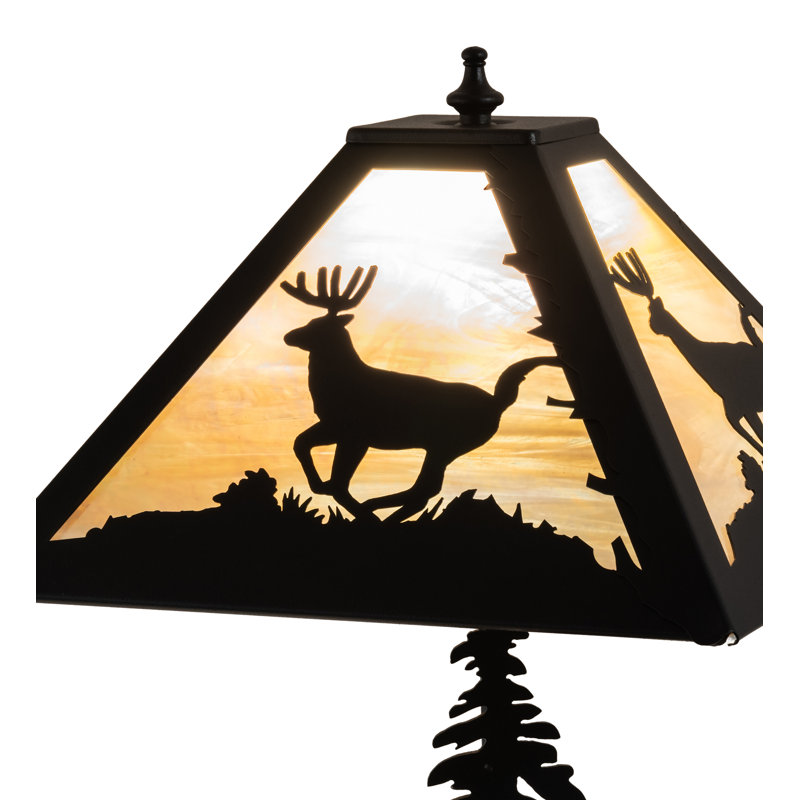Lampe de table 21 po, Beige irisé