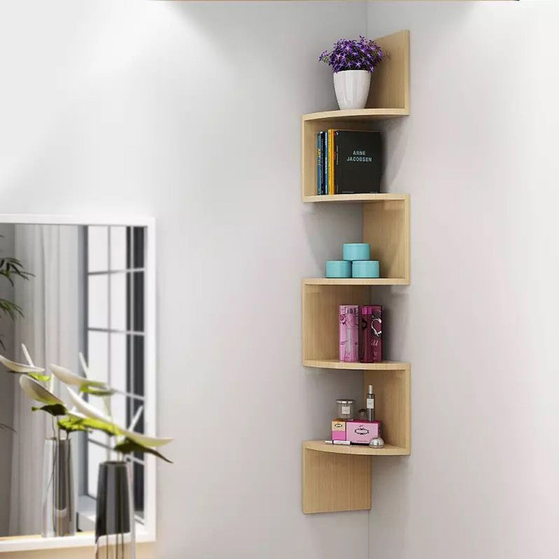 Spicer Corner Bookcase, (5 Shelves) 122cm. H x  19.5cm. W x 19.5cm. D