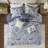 Vintage Floral King Comforter Bedding Set, Cotton Elegance For Home