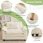53" Comfy Cloud Couch Deep Seat Sofa Chair With Throw Pillow For Living Room Bedroom-488524407