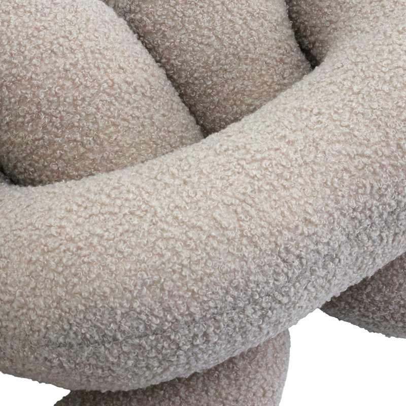 Élément décoratif contemporain en maille de polyester pour décoration de chambre à coucher, Blanc