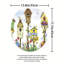 Collection de tapis de salle de bain 3 pièces Colorful Birdhouse