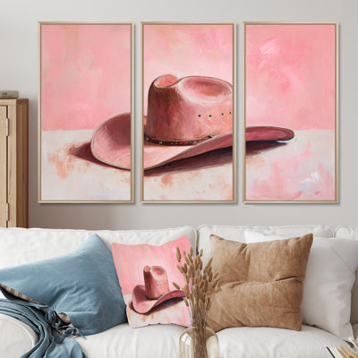 White Cowboy Boots On Interstate II - Cowgirls Wall Art Print Set