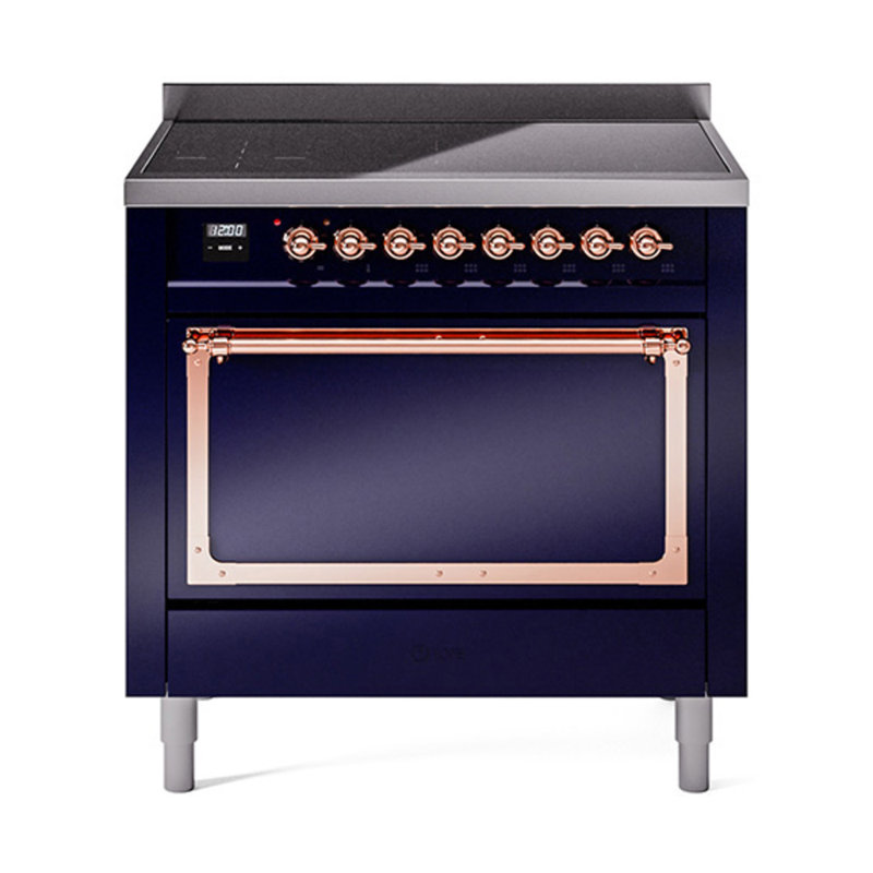 ILVE Nostalgie II Noblesse 36 in Induction Range, Midnight Blue/Copper