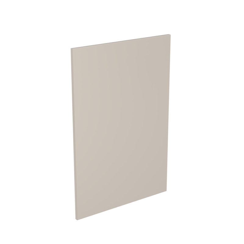 KitchenKit Flatpack Value Slab Standard Matt Panel Base End, Light Grey