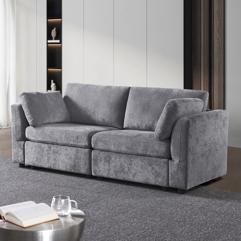 Canapé 80,31 po, Gris