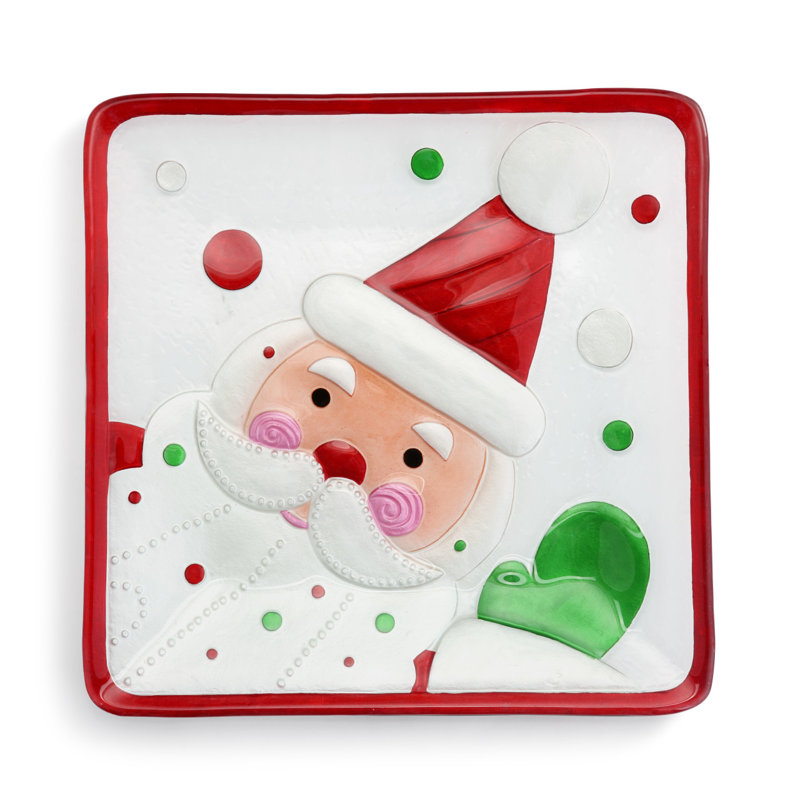The Holiday Aisle® Aleigh Glass Platter