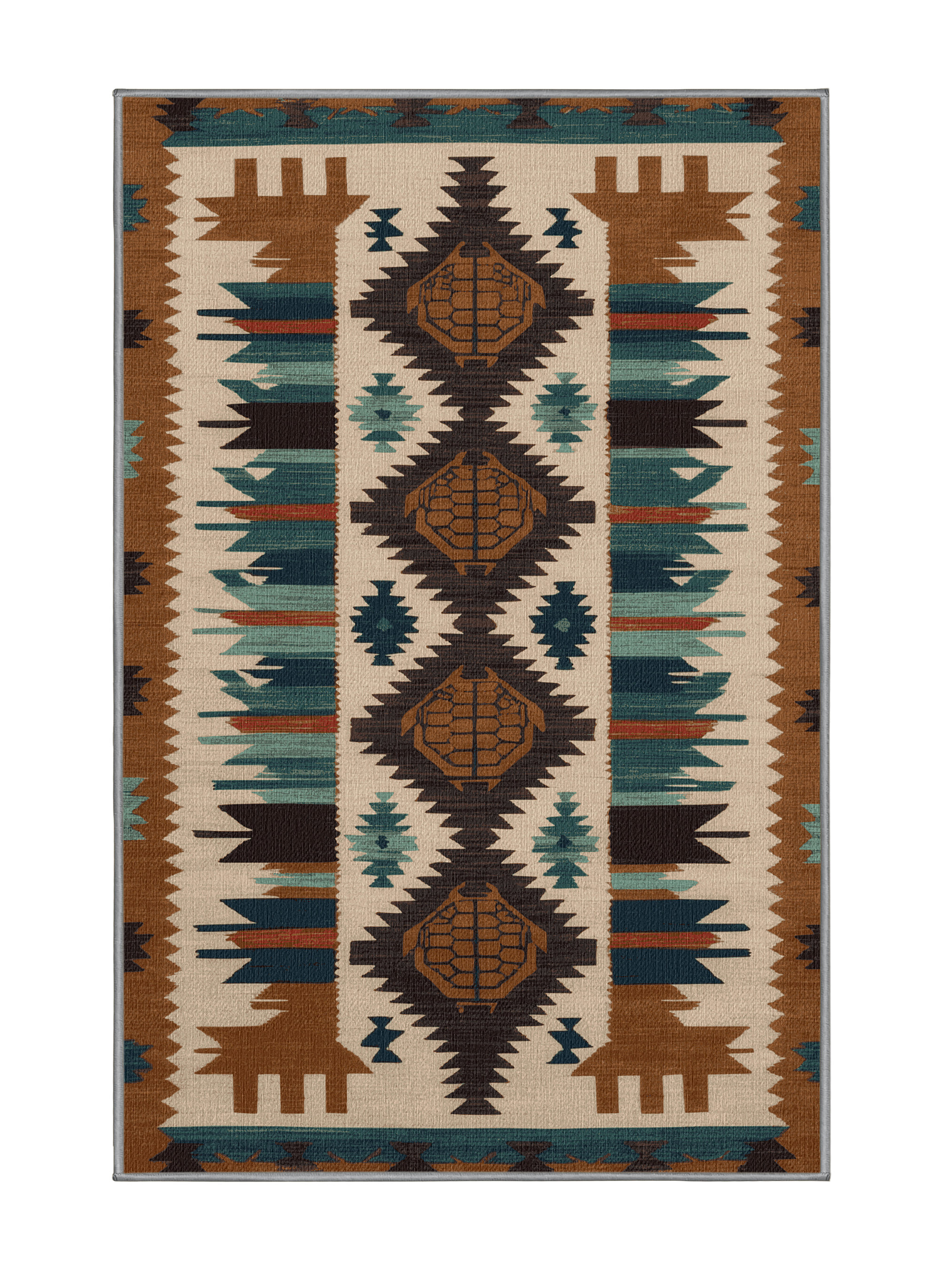 Dakota Fields Washable Desert Tortoise Southwestern Area Rug | Wayfair