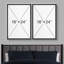 Mid Mid Century Modern Boho IDEA4WALL, ensemble d'art mural sur toile encadré Mid-Century-70183764-70183762
