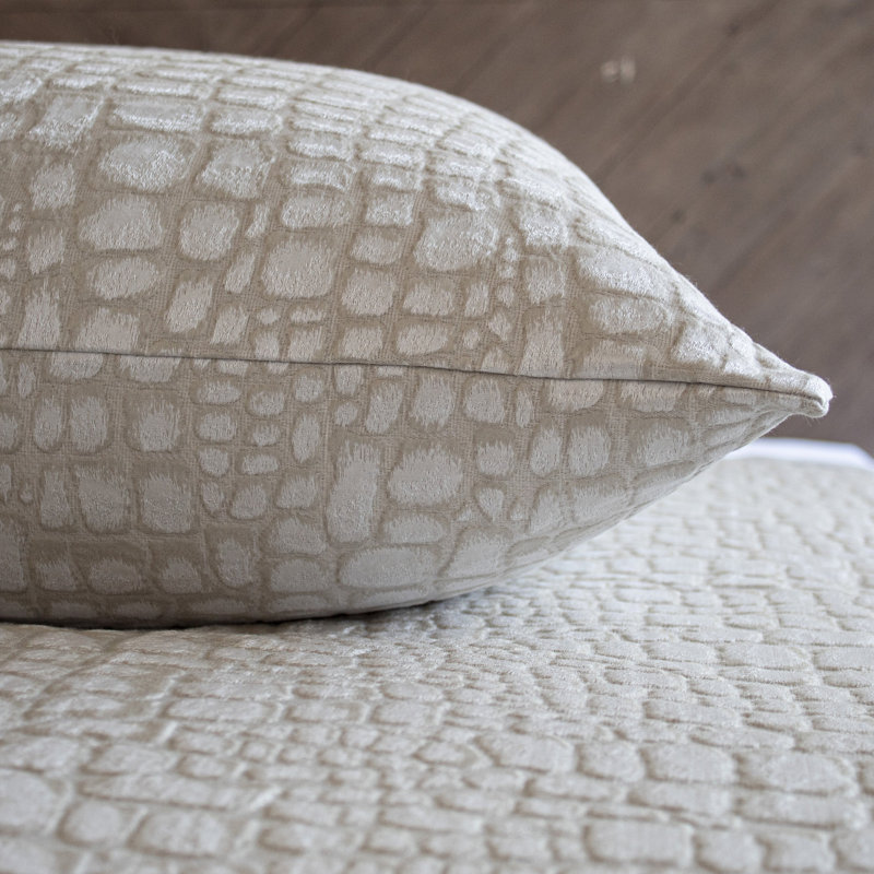 Croc Square Pillow Cover & Insert