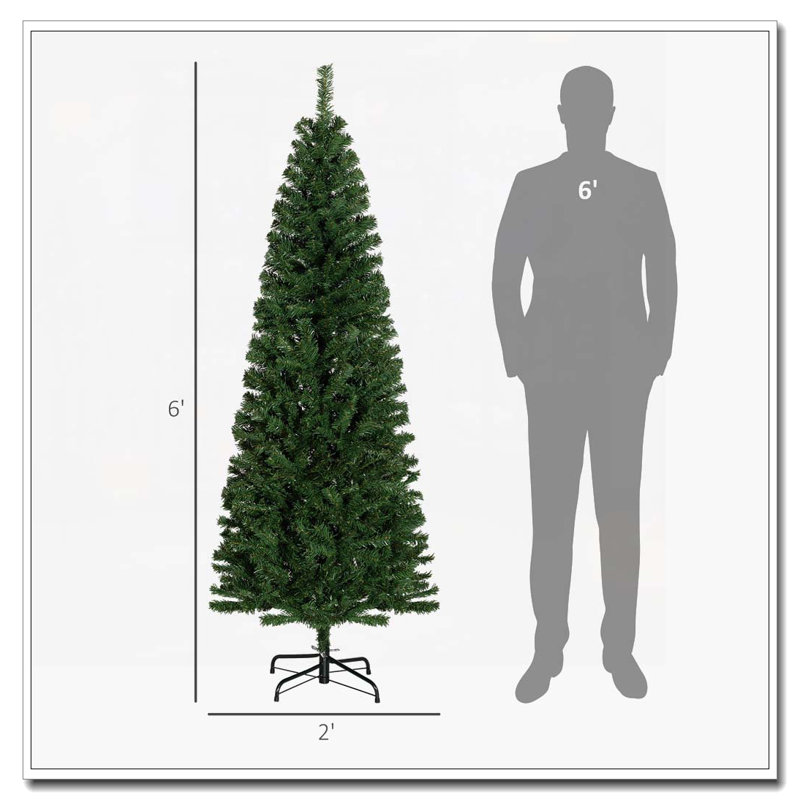 6ft Pencil Christmas Tree