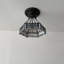 Ventilateur de plafond en forme de bol en bronze à 1 lumière 8 po