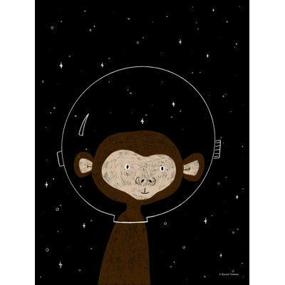 Singe dans l'espace - Impression sur toile tendue